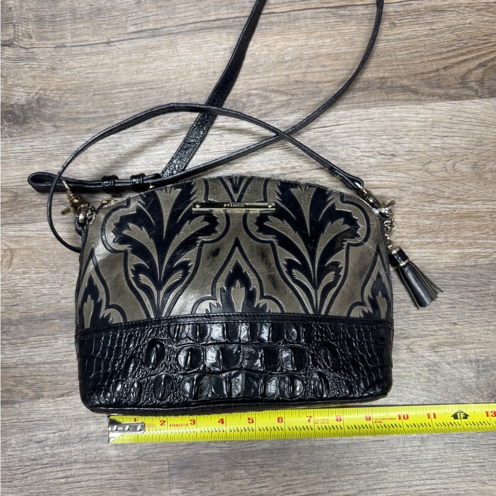 Brahmin Embossed Duxbury Crossbody Bag